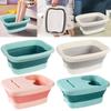 Portable Footbath Massage Bucket Foldable Foot Bath Tray Collapsible Foot Soak Bucket for Relaxing and Pain Relief