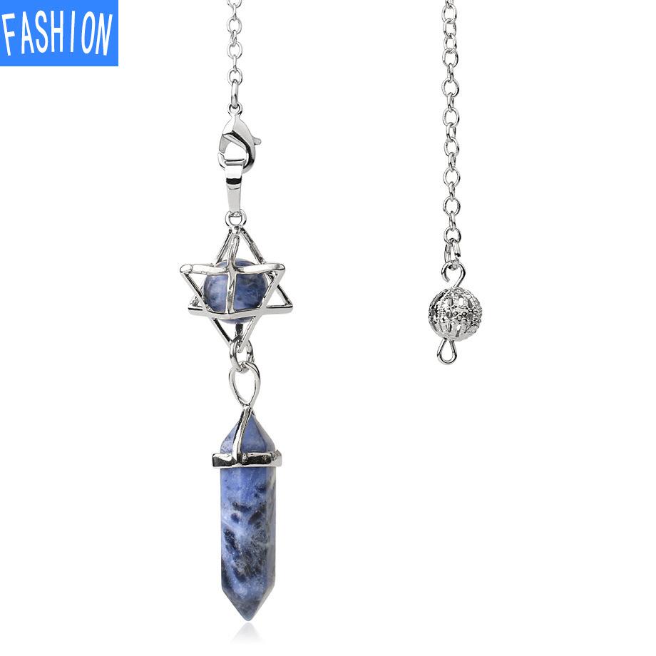 Hexagonal Prism Pendant Crystal Pendant Necklace