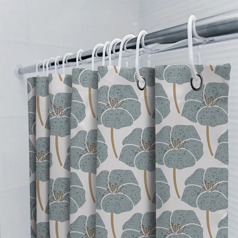 Farm Fresh Cow Print Shower Curtain: Rustic Brown White Abstract Bathroom Decor for Kids Room Country Style Home Decoration Perf