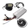 36V 48V 1500W Electric Bike Conversion Kit 35A Sine Wave Controller with Light Wire LCD5 Panel Thumb Throttle