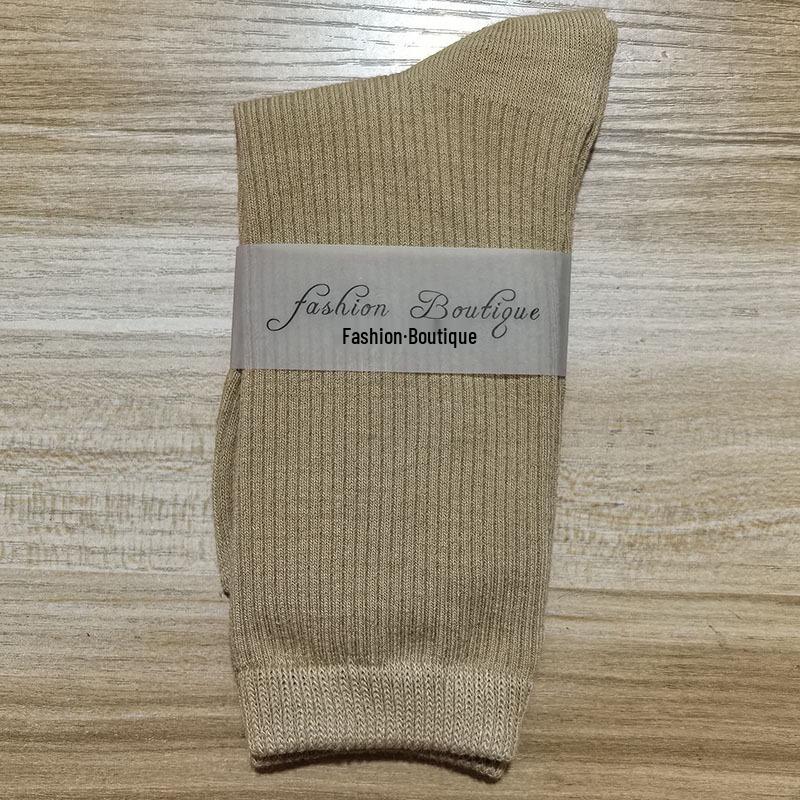 Women's 2025 Dopamine Dance Socks: Colorful, Scrunched Cotton Mid-Calf Socks for All Seasons