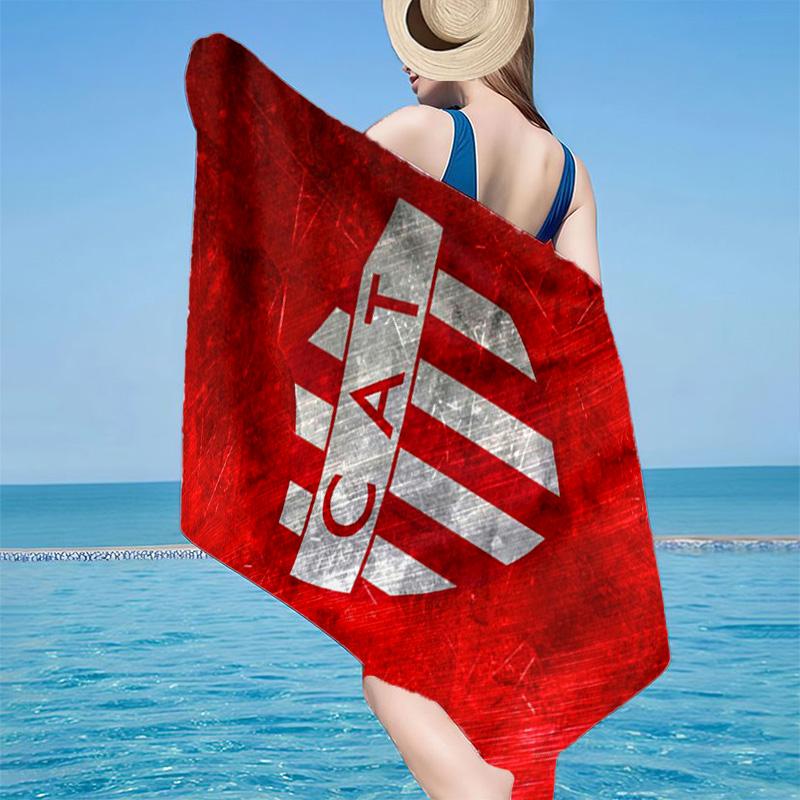 Atletico Independiente Microfiber Beach Towel, Lightweight And Quick-Dry, for Summer Travel, Beach Essential, Swimming Pool