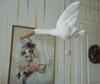 Creative Wall Hanging Swan Plush Stuffed Doll Fabric Family Bedroom Nursery Room Decor Hanging Ornaments Baby Soothing Pillow