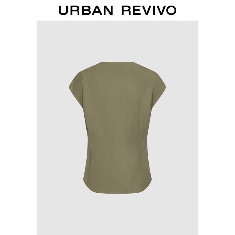 UR2026 Women s Twisted V-Neck Blouse S