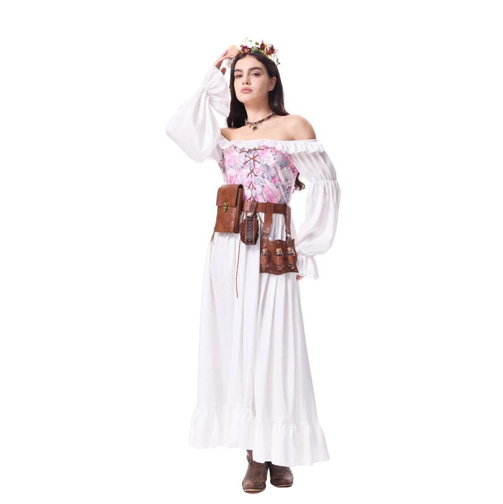 Women's Vintage Dresses Casual Sleeve A-line Role Play Dresses