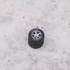 1 Pair Of 1/64 Off-Road Wheels 15Mm Dia Rubber Tires + Wheel 1:64 Model Car Suv Modified Parts For Remote Control Car