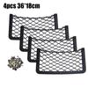 Black Multi Size Car Organizer Net Pocket Car Net Bag Phone Holder Rack Storage Mesh For Car Caravan Motorhome 42x21cm 36x18cm