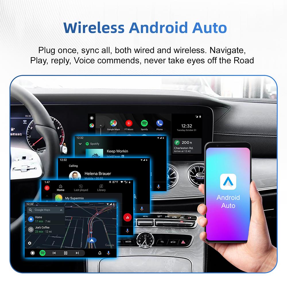 Wireless CarPlay Android Auto Retrofit Kit Decoder Box CarPlay Interface For Mercedes Benz NTG 6.0 MBUX System 2019+