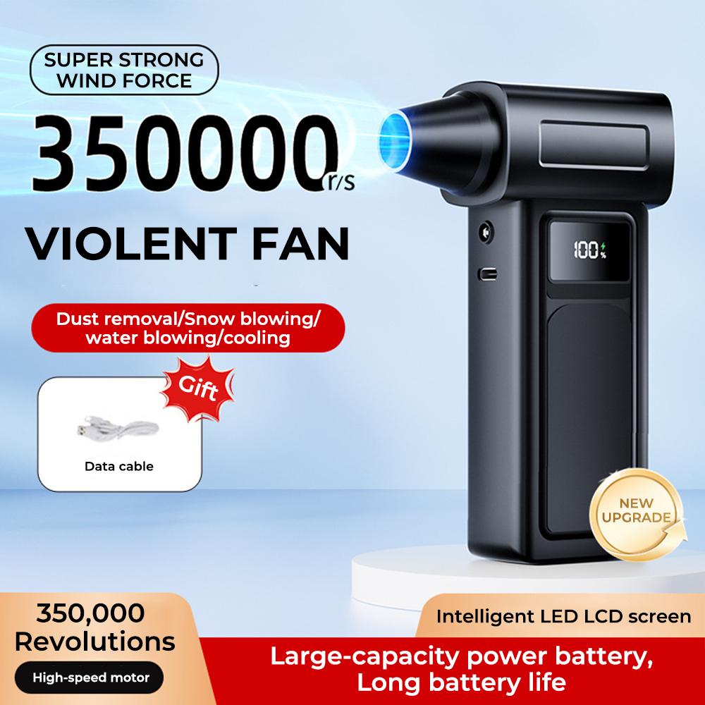Turbo jet fan 350000 RPM turbofan, brushless motor, powerful Built in two 21700 batteries