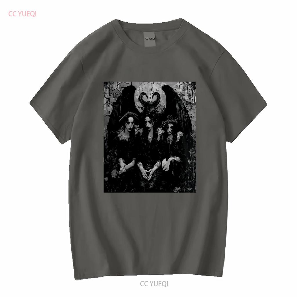 Lilith T Shirt Succubus Demonic Angel Long or Short Sleeves Vintage Washed Comfortable Streetwear Breathable Versatile