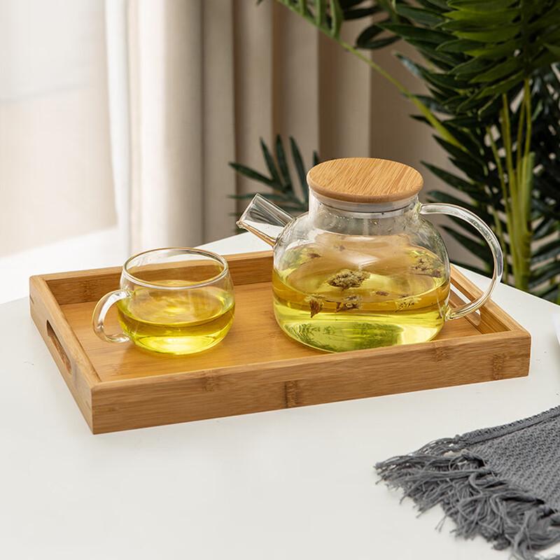 Rectangular Bamboo Wood Serving Tray