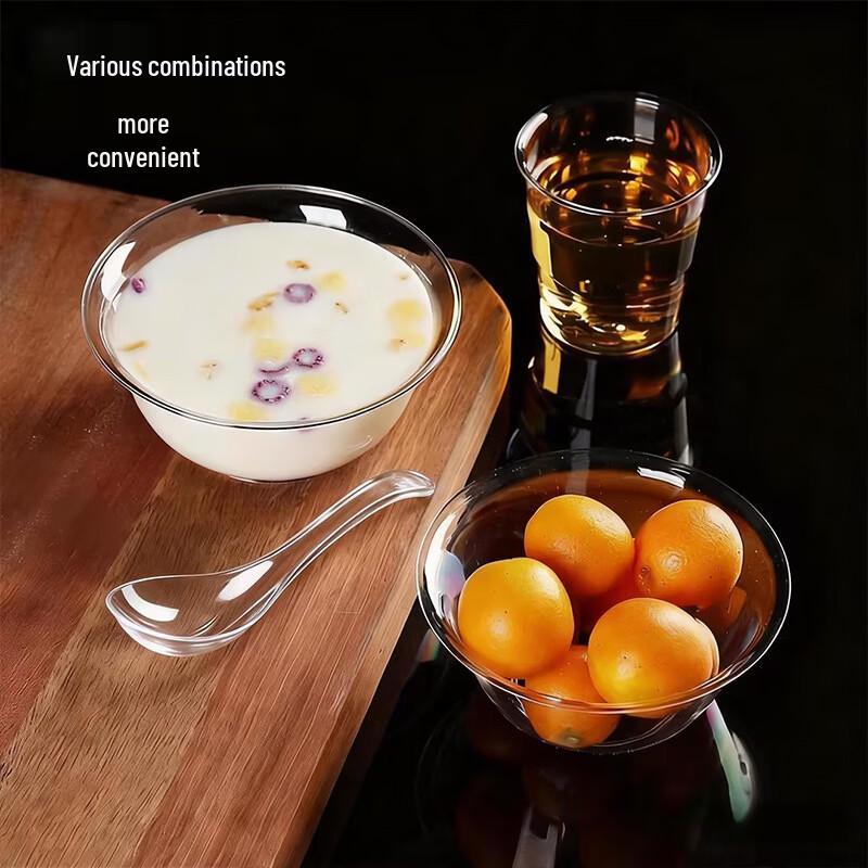 OIMG Disposable Hard Plastic Dinnerware Set
