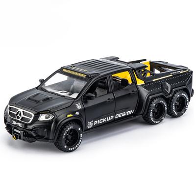 Compatibles para 1:Coche modelo Benz Pickup X-Class a escala 28, coche de juguete extraíble de aleación de zinc fundido a presión con sonido y luz para niños, niños y niñas