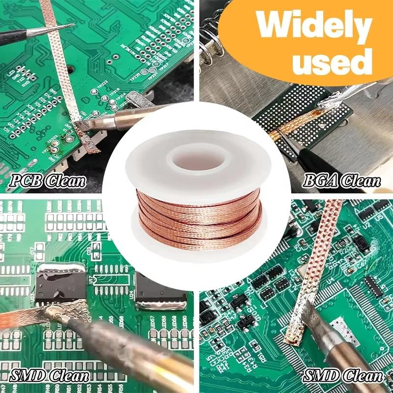 1.5/3M Copper Welding Wire Desoldering Mesh Braid Tape Welding Point Solder Soldering Tool Of Electronic Pcb Circuit Board