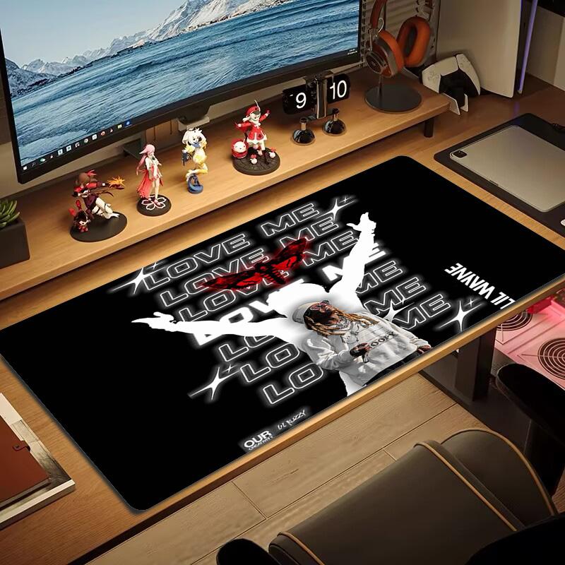 Lil Wayne Color Mouse Pad Large Gaming Table Cushion Non-slip Laptop Tablet Big Mousepad XXL Mat Mini PC Playmat With Lock Edge