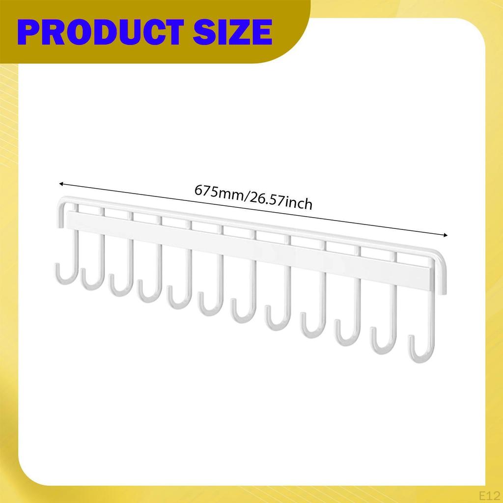 Wall Mounted Badminton Racquet Rack Hanging Hook Large Capacity Sturdy Tennis Racket Holder