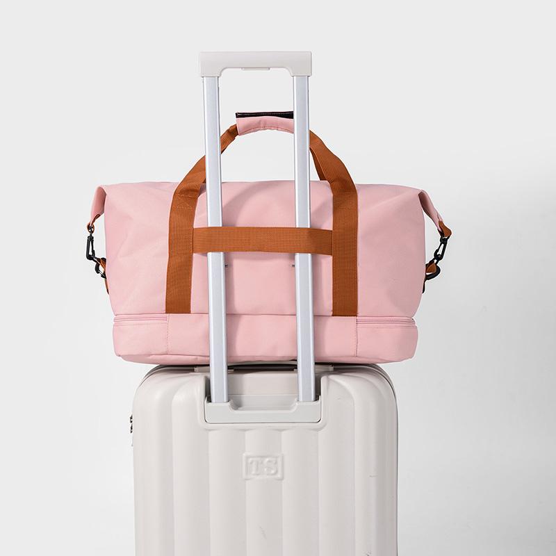 Damen Sporttasche, Trocken- und Nasstasche, Handtasche, Multifunktions-Schwimmtasche, Schultertasche, Wochenend-Fitnesstasche, Yoga-Schuhe, Tagesrucksack