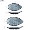 Schimbări de cuptor Farfurie ceramică în formă de frunză Farfurie cu formă creativă Farfurie pentru sushi Farfurii pentru pește Farfurii pentru grătar Veselă specială pentru hotel