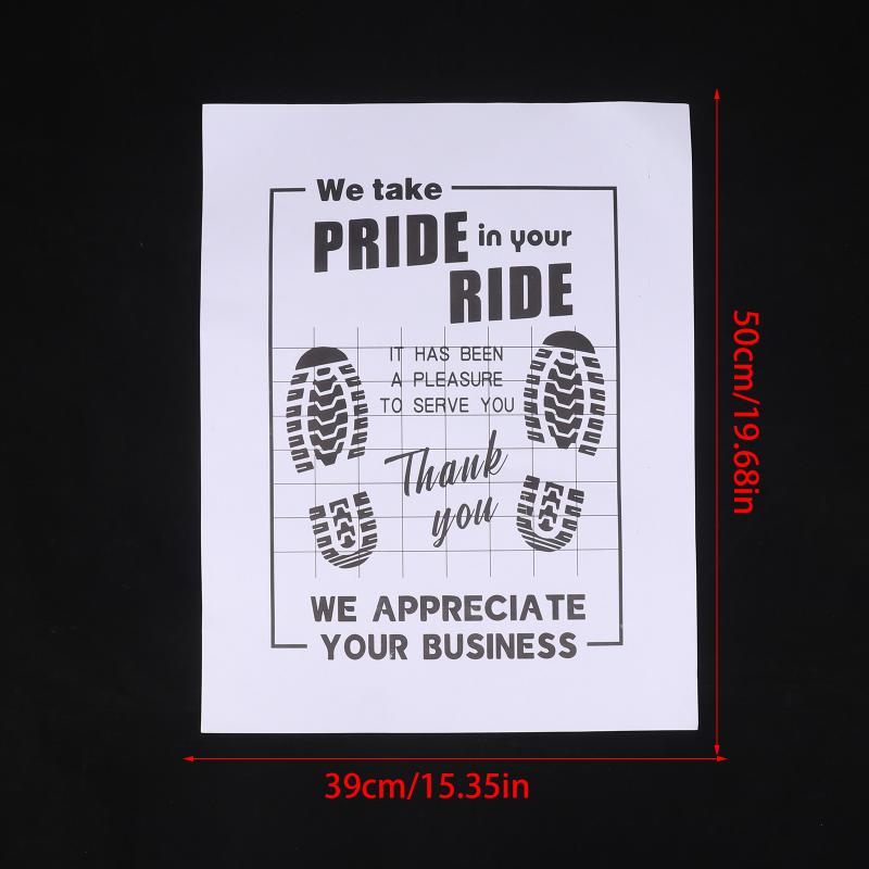 Car Floor Mat Disposable Waterproof Anti Slip Paper Pad Perfect for Automotive Interior Protection and Cleaning