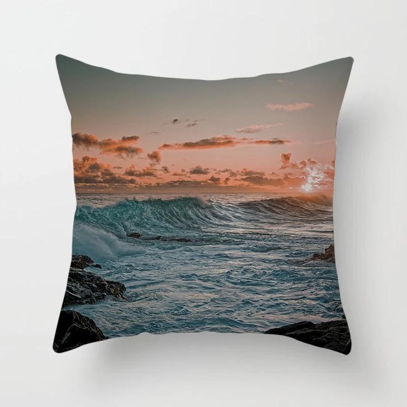 Office Living Room Home Pillowcase Car Decoration Outdoor Landscape Print Pillowcase