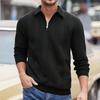 Spring and Autumn Half Open Zipper Collar Hoodie for Casual Men's Men's Wear