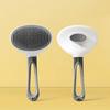 Self-Cleaning Cat Grooming Comb Stainless Steel Teeth Dog Detangling Comb with Anti-Slip Handle Deshedding Brush for Long Short Hair Pets