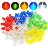 200 Pcs Led Diode Lights LED Diodes 3mm 5mm Clear LED Light Emitting Diodes Bulb LED Lamp for Science Experiment Circuit