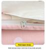 Hello Kitty All-Cotton Cute Cartoon Girl Fitted Sheet & Duvet Set - 4-Pc Dorm Style