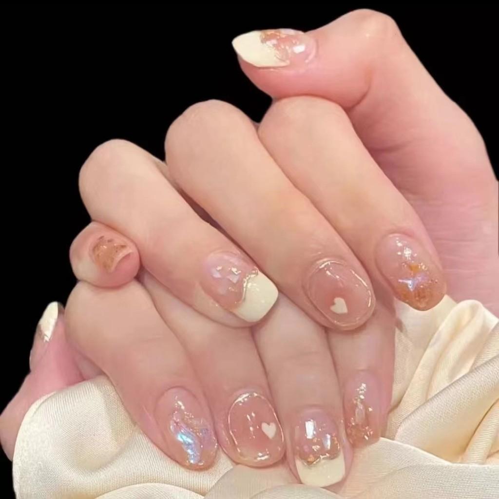 

Ношение ногтей Ручная работа Французский Гало Краска Продвинутый Милый Декор для ногтей и пальцев L