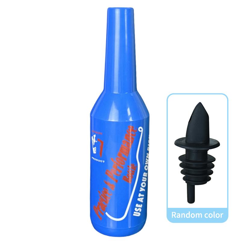 

Color Flair Bartender Bartending Practice Bar Pub Bottle Wine Cocktail Shaker Naked Bottle Pourer For Liquor Bar Accessories синий