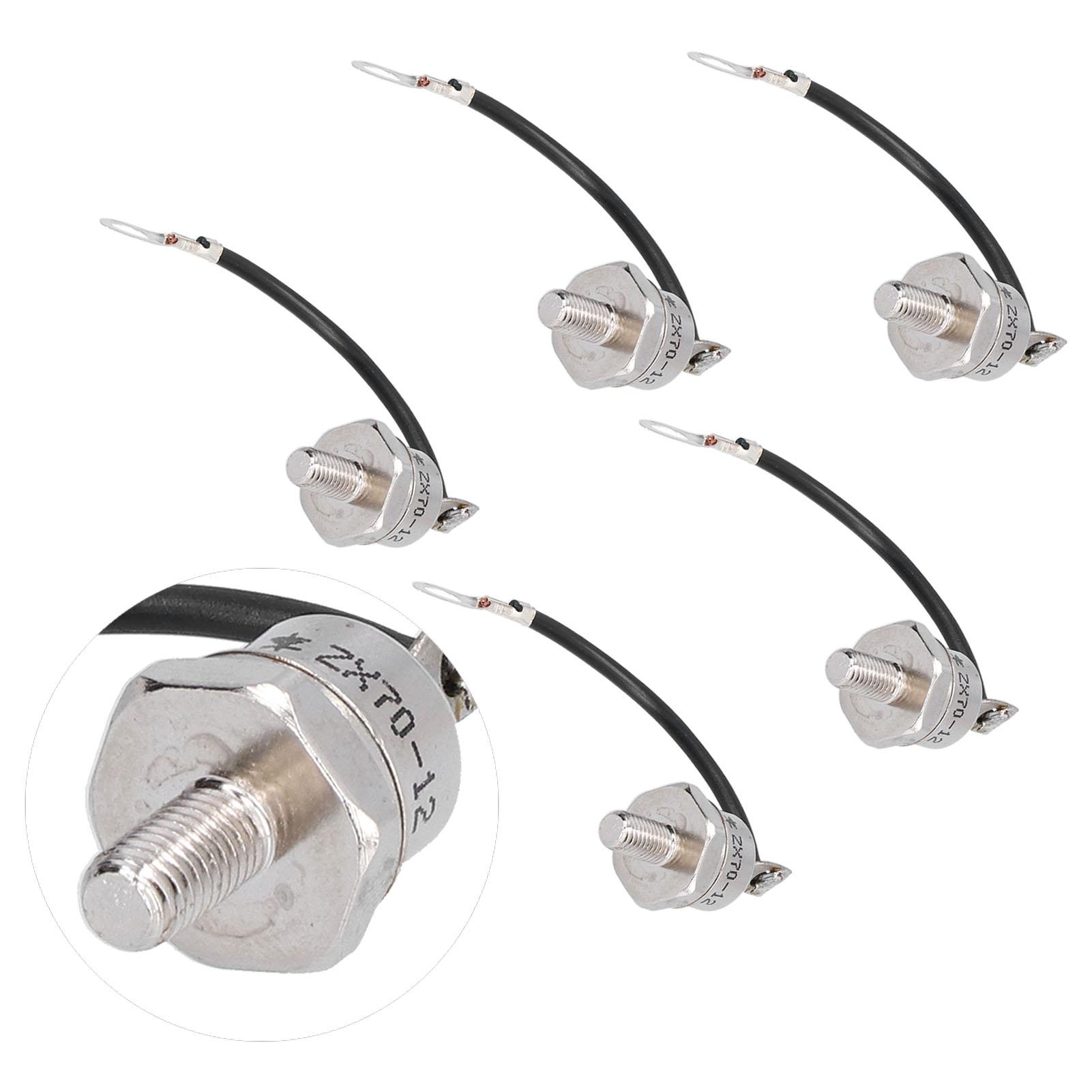 

5 Pcs Rectifier Diode 1200V 70A Reverse Silicon Power Rectifier Diode with Black Wire ZX7012