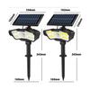 Neue Solar 128/9LED Menschliche Induktion Wandleuchte COB Spot Licht Außen Wasserdicht Hof Garten Dekorative Bodenmontageleuchte