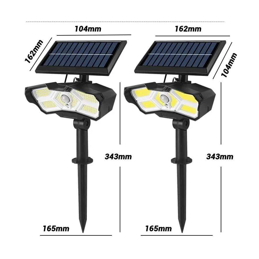 Neue Solar 128/9LED Menschliche Induktion Wandleuchte COB Spot Licht Außen Wasserdicht Hof Garten Dekorative Bodenmontageleuchte