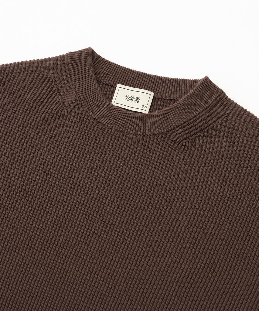 ANOTHER OFFICE Ordinary Knit-Pullover (Raisin)