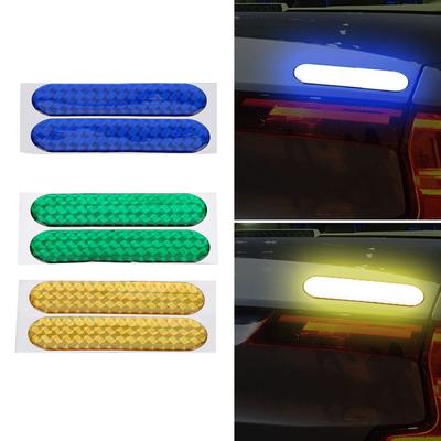 2x Reflexní nálepka na dveře auta Bezpečnostní Upozornění na otevírání Reflexní páska Nálepka Auto Nákladní auto Kufr auta Reflexní nálepka Výstražný proužek