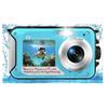 4K Underwater Camera, 64MP Autofocus, Waterproof with HD Dual Screens for Selfies
