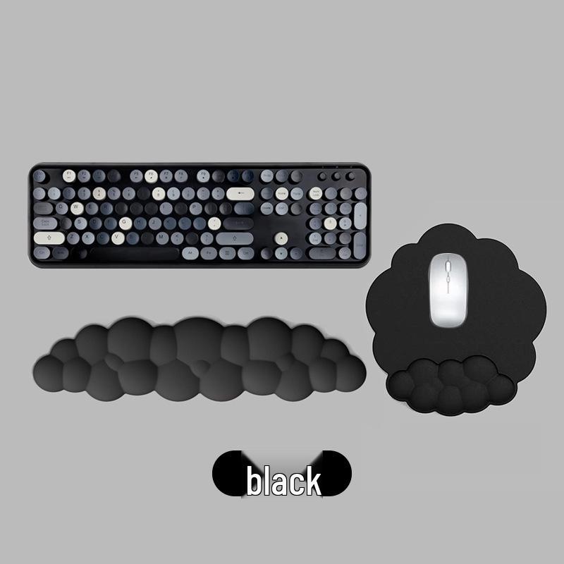 Cross-Border Cloud Memory Foam Keyboard Wrist Rest - Large Non-Slip Desktop Support