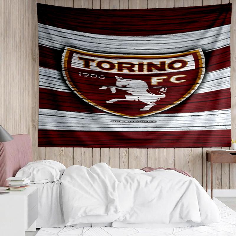 Torino Fc Crest Design Tapestry Accessories Playroom Tapestry, for Bedroom,Livingroom, Dormitory Room Wall Decor Fan Birthday Gifts