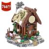 MOC Vikinged House Village Farm Ship Model Building Blocks Set Medieval Military Architecture Aldult Ideas Set Bricks Toy Gifts