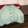Green Soft Waxy Mohair Sweater Jacket Women's Autumn and Winter Thickened Lazy Short Cashmere Wool Knitted Cardigan Outer Wear