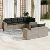 VidaXL Garden Lounge Set with Cushions 7 Pcs, Patio Sofas, Furniture Set, Outdoor Terrace Furniture, Grey 3222811