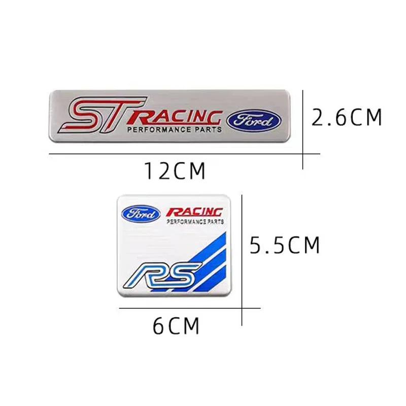 New 2026 Car Sticker For Ford 3D Metal Aluminium Badge Car Body Decoration Sticker Accessories For Ford ST Focus 2 3 Mondeo Kuga