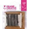 Graine Créative - Jaseron Link Chain Ø2mm Anthracite Per Meter