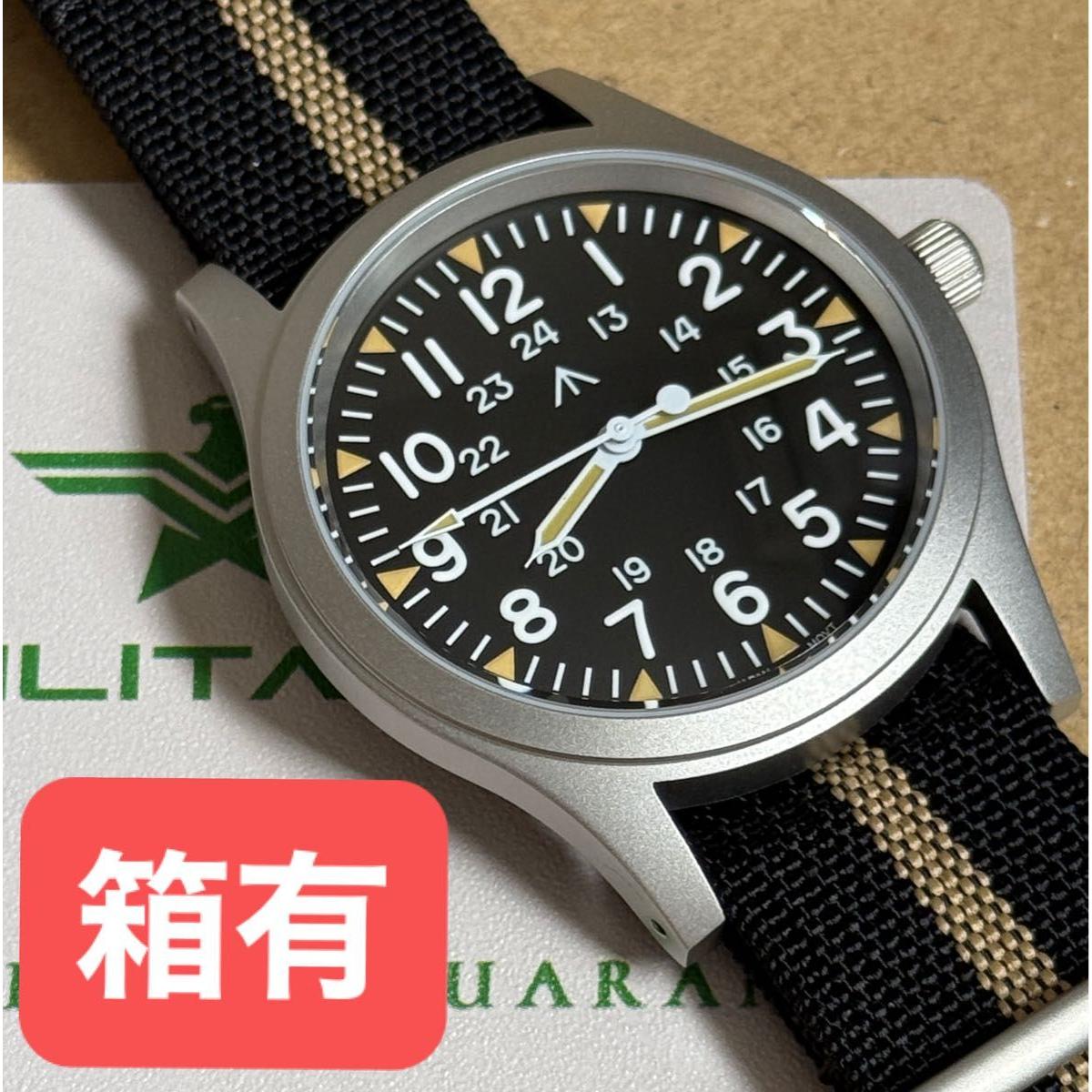 Used New] Militard ML05 38mm military watch wristwatch quartz military khaki military watch military