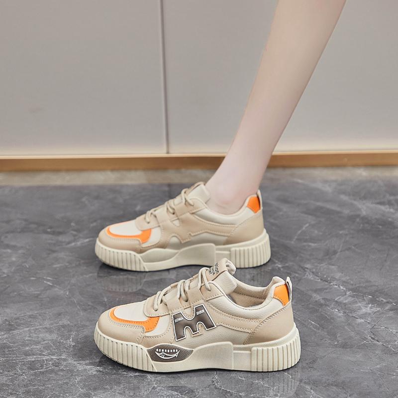 CRLAYDK 2024 Fall New Women Fashion Sneakers Comfortable Casual Skateboarding Walking Shoes Lace Up Shopping Tennis for Lady