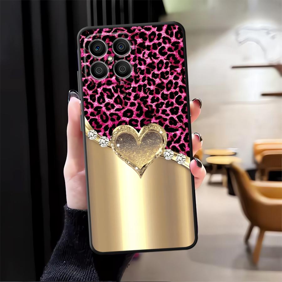 

Creative Leopard Print Art Funda Phone Cover Case for Honor X7 Magic5Lite X5b X6 X9a 200 400 Lite 70 90 X8 8X Honor 200 Lite
