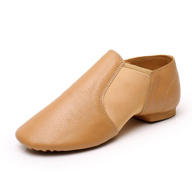 Genuine Leather Jazz Dance Shoes Children Shoes for Men and Women Salsa Dance Neo Arch Slip on Jazz Shoes Ballet Belly