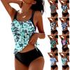 Modisches Damen-Zweiteiler Sexy Bikini Strand-Set Bedruckte Bademode