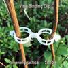 100-Pack Climbing Plant Fixing Clips - Green Vine Support Buckles for Plant Climbing and Stability