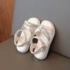 Girls' Sandals2026Summer new style little girl's rhinestone open-toe soft-soled princess sandals student beach shoes